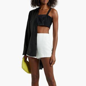 Cinq à Sept Black Crop Top